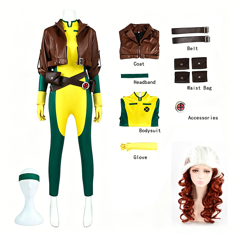 Women Bags Europe - Fantasia Feminina Vampira Rogue X-Men 97