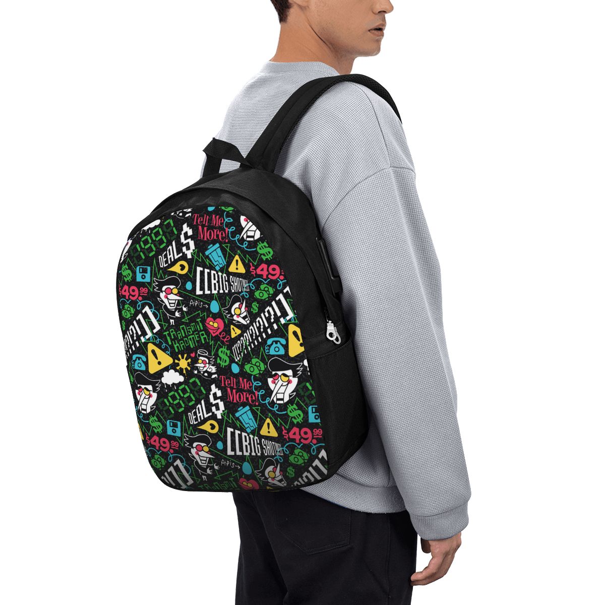 Women'S Bags - Mochila Deltarune SPAMTON G para Viagem,