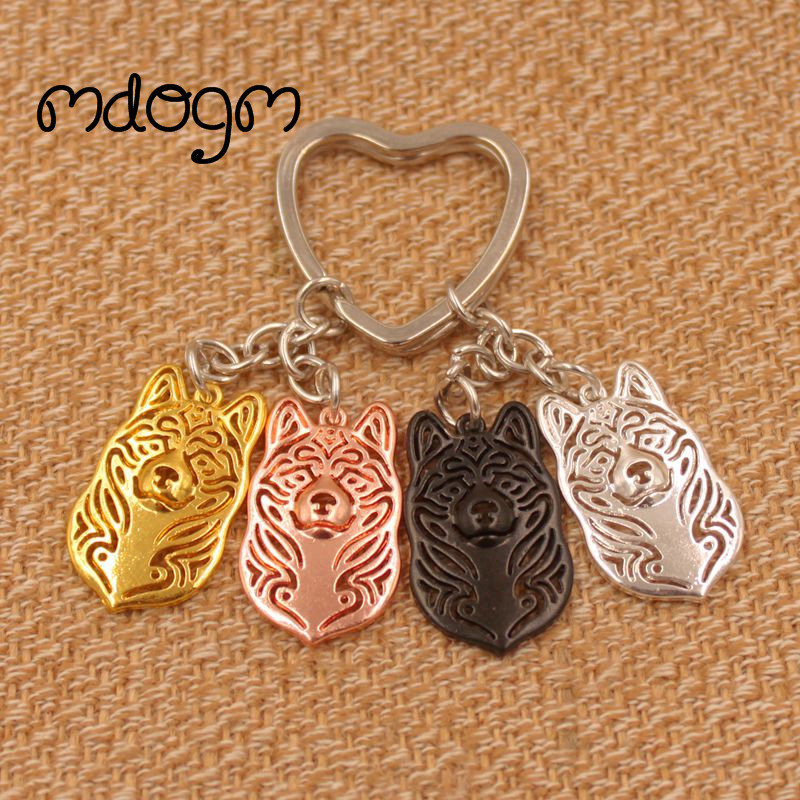 Women Bags Eg - Bonito akita cão animal ouro prata