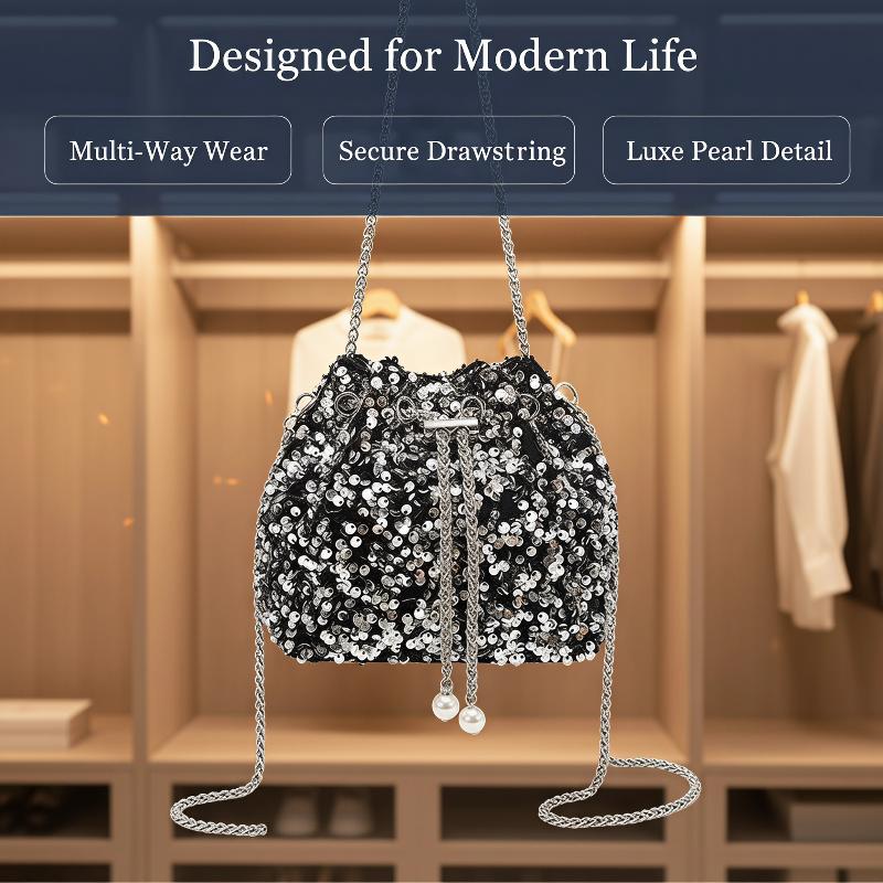 Women'S Bags New Look - Nova Bolsa Feminina de Lantejoulas com