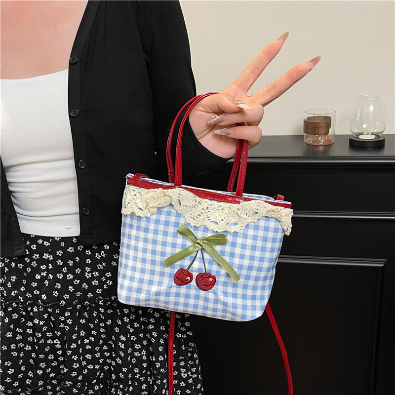 Women Bags Luxury Brands - Nova bolsa feminina coreano xadrez bolinhas