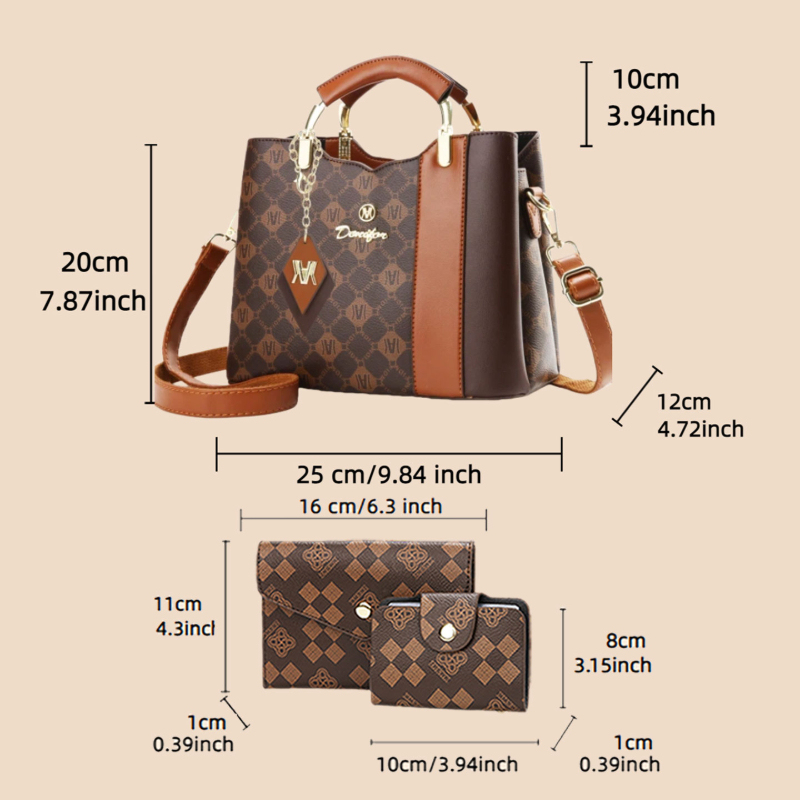 Conjunto de 3 Peças de Bolsas  - Women'S Bags Handbags avaliação e preço