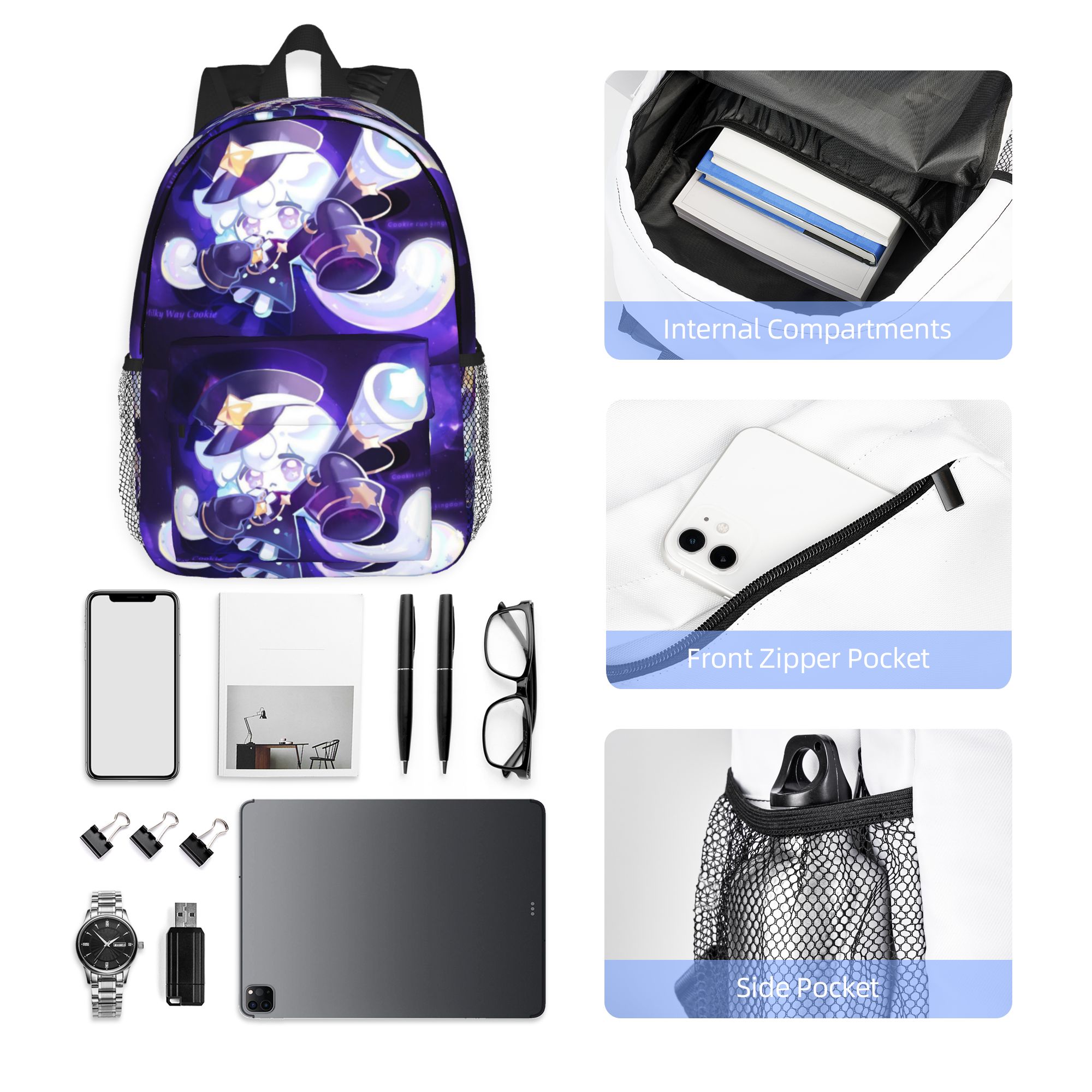 Mochila Milky Way Cookie Run K - Women Bags Discount avaliação e preço
