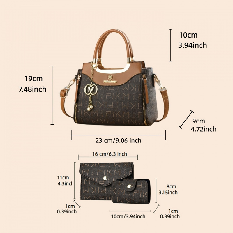 Conjunto de 3 peças de bolsas  - Women'S Bags Handbags avaliação e preço