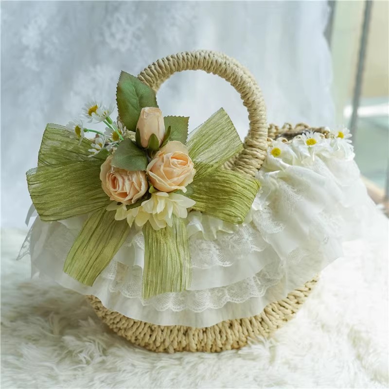 Bolsa de palha de renda Lolita - Women Bags Europe avaliação e preço