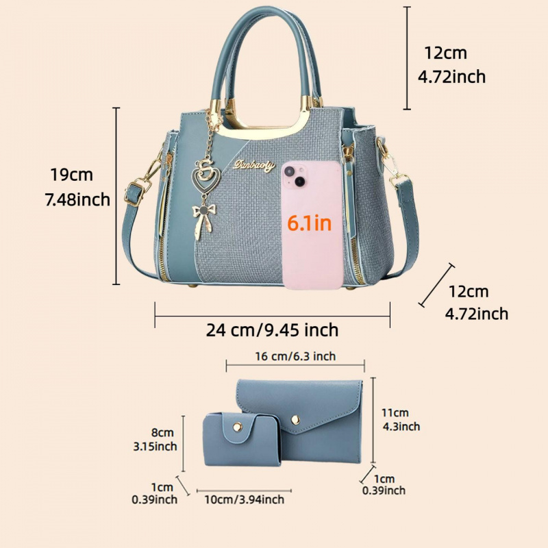 Conjunto de Bolsas Elegantes p - Women'S Bags Handbags avaliação e preço