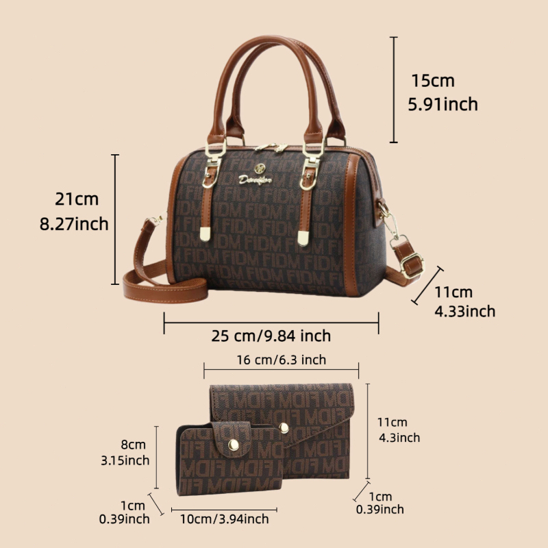 Conjunto de 3 peças de bolsas  - Women'S Bags Handbags avaliação e preço