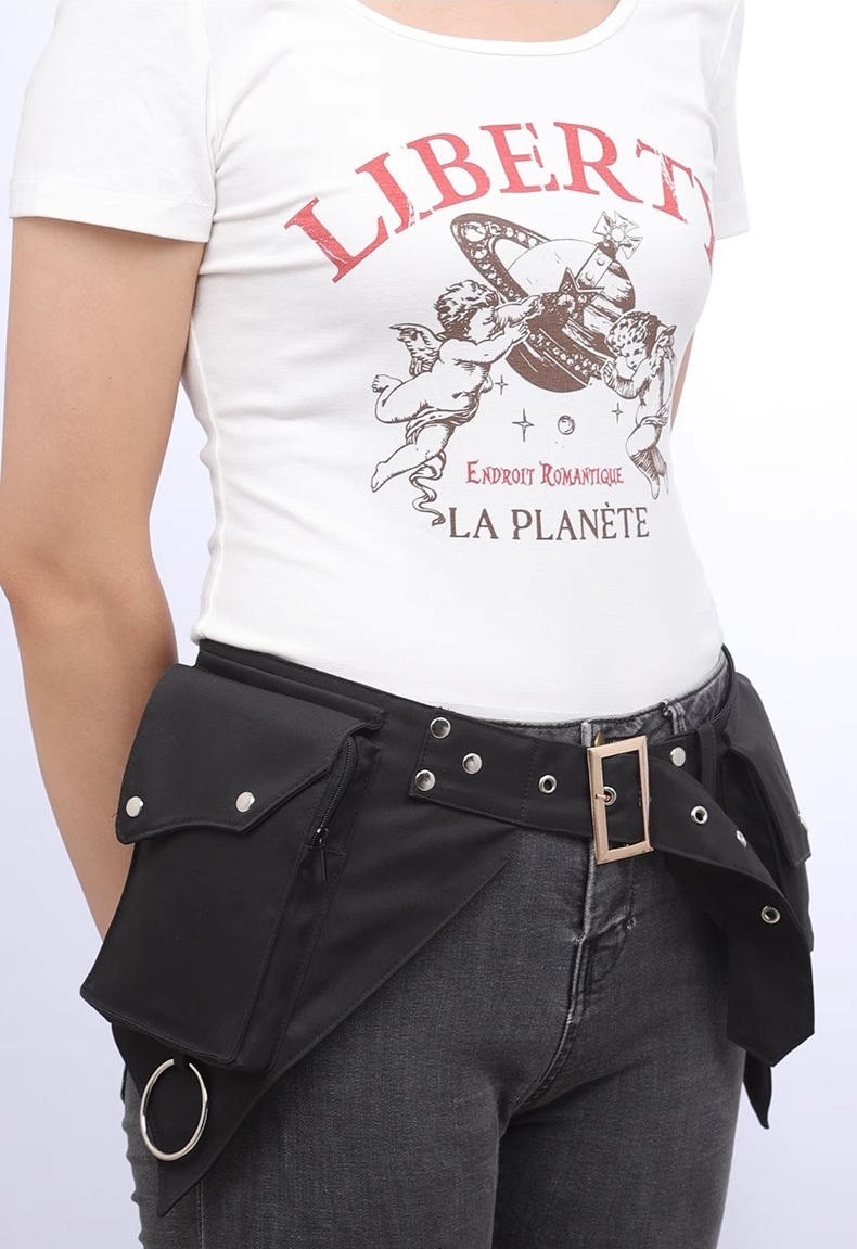 Bolsa de cintura punk medieval - Women Bags Europe avaliação e preço