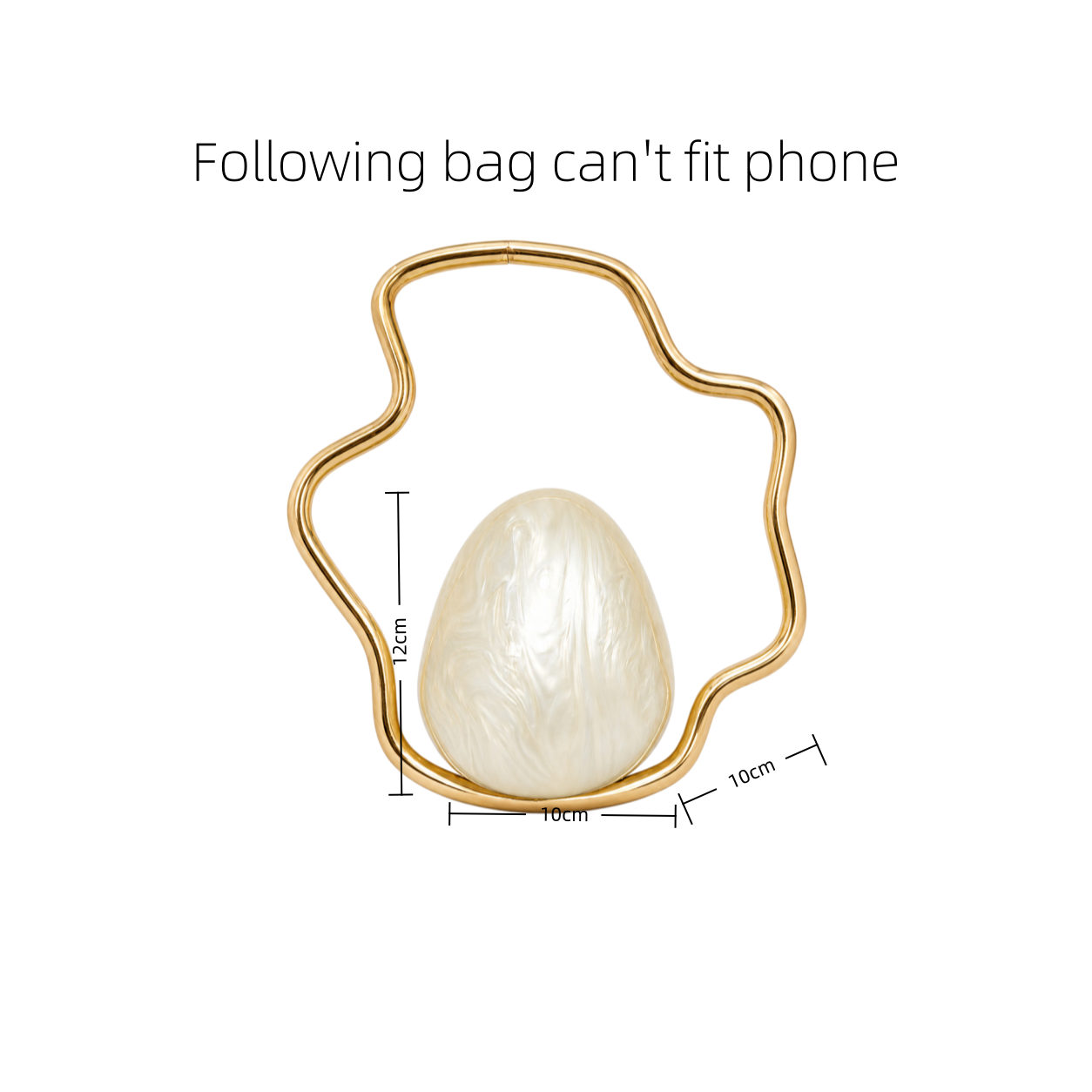 Mini Bolsa de Acrílico em Form - Women Bags Gold avaliação e preço