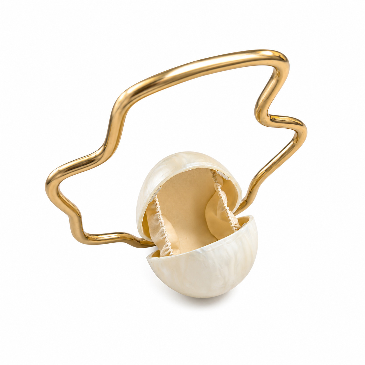 Mini Bolsa de Acrílico em Form - Women Bags Gold avaliação e preço