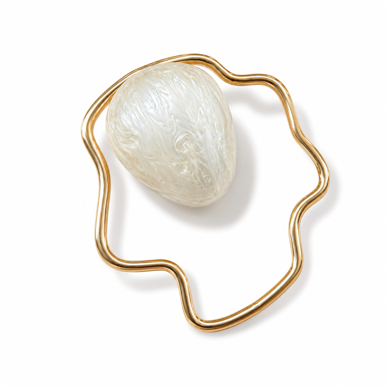 Mini Bolsa de Acrílico em Form - Women Bags Gold avaliação e preço