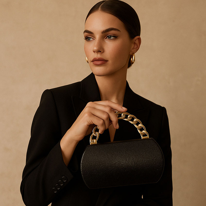 Luxo ouro metal fivela caixa e - Women Bags Gold avaliação e preço