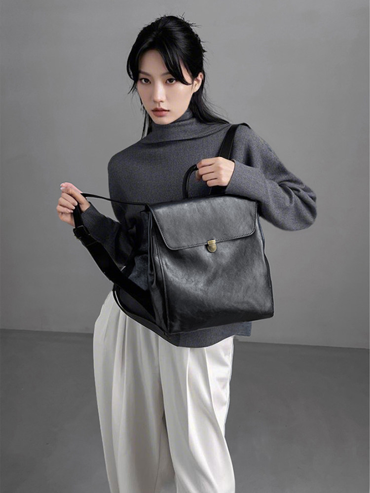 Mochila de couro genuíno de ma - Women Bags Luxury Brands avaliação e preço
