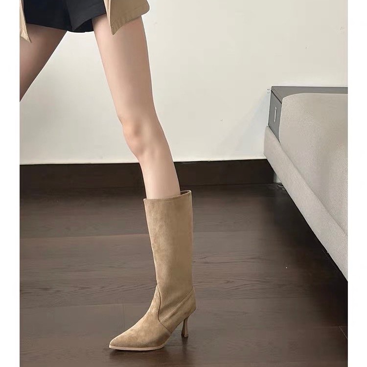 Botas modernas de camurça de v - Women Bags Sale avaliação e preço