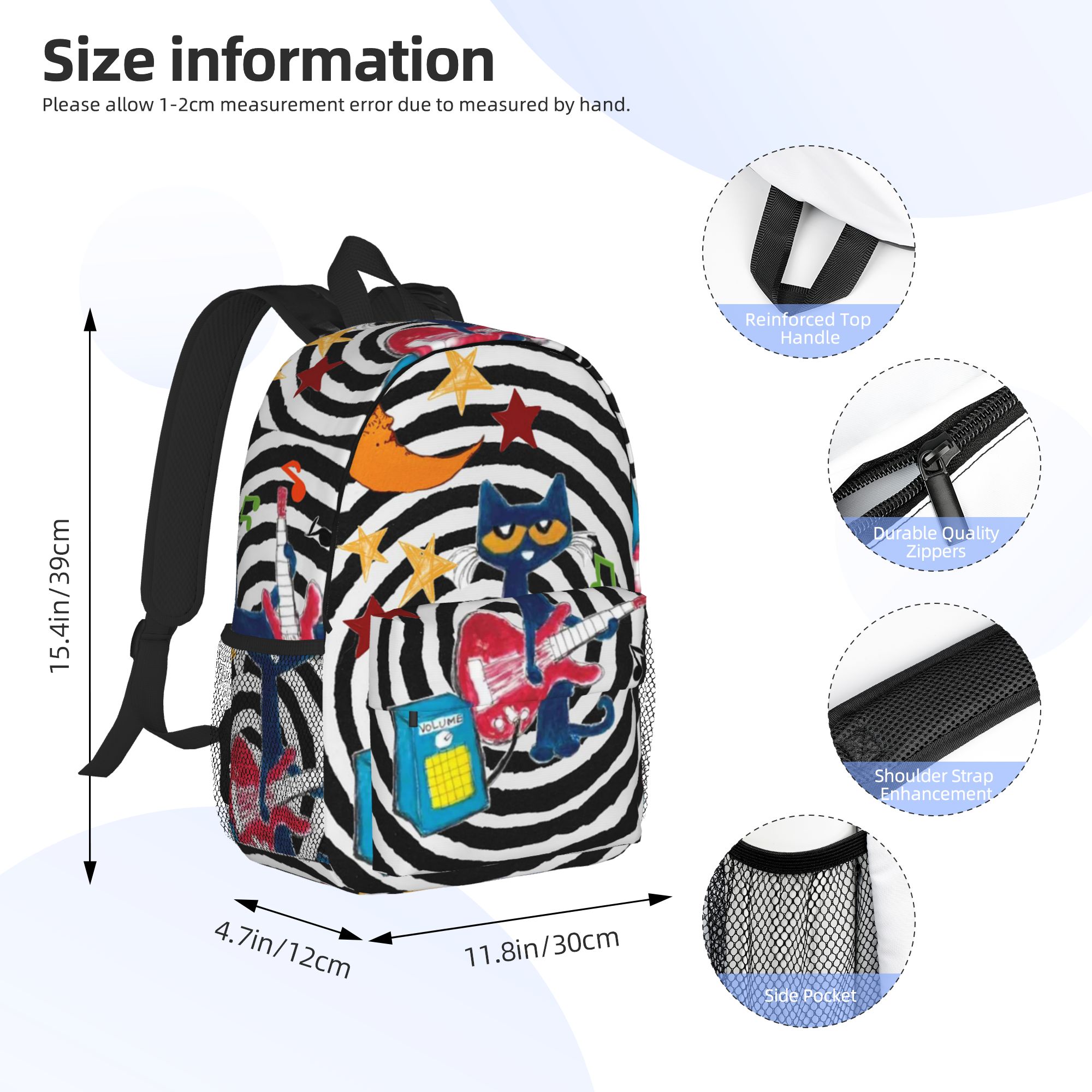 Mochila Pete The Cat, grande c - Women Bags Discount avaliação e preço